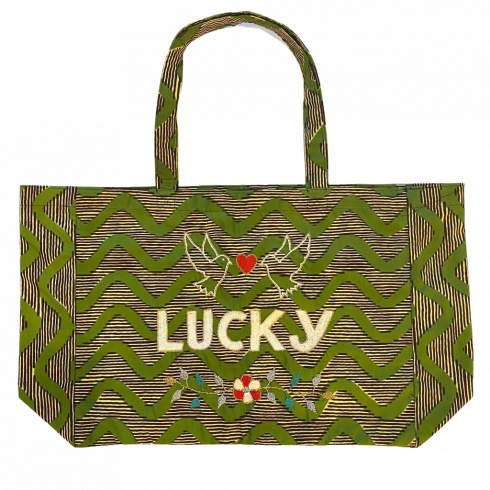 Kossiwa bag embroidered LUCKY