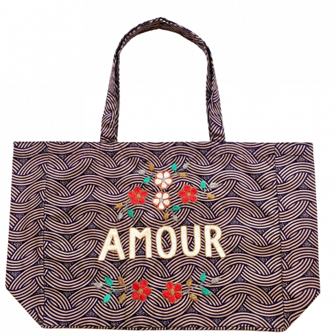 Kossiwa bag embroidered AMOUR