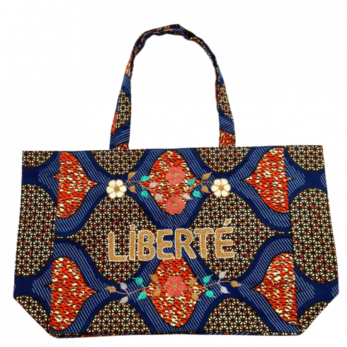 Kossiwa bag embroidered LIBERTE