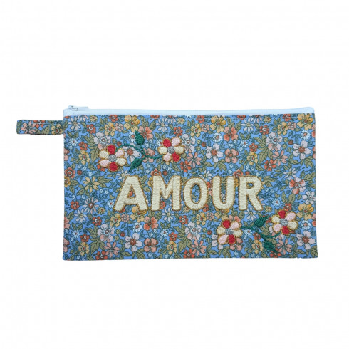 AMOUR embroidered clutch GM
