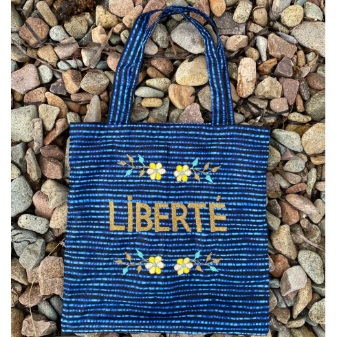 Lisette bag embroidered LIBERTE