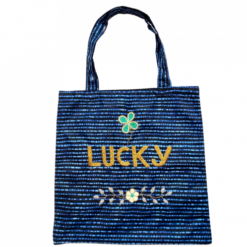 Lisette bag embroidered LUCKY