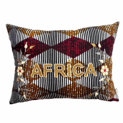 Coussin brodé AFRICA