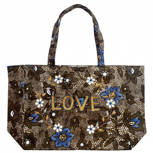 Kossiwa bag embroidered LOVE