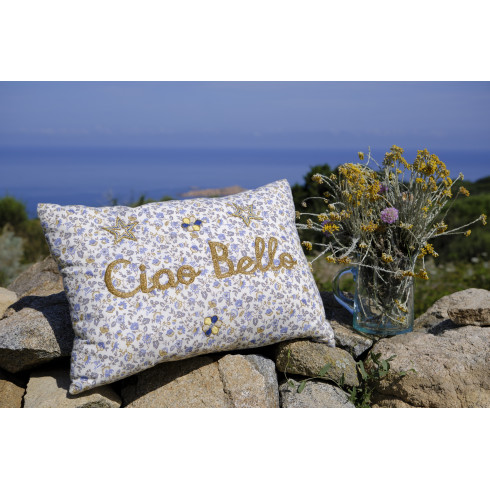 Embroidered cushion CIAO BELLO