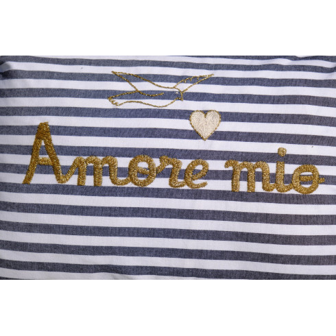 Embroidered cushion AMORE MIO