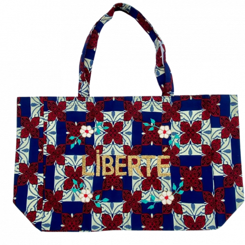 copy of Kossiwa bag embroidered LIBERTE