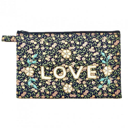 MM Amour Embroidered Pouch