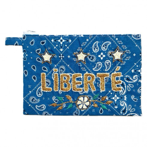 embroidered MM pouch Liberty