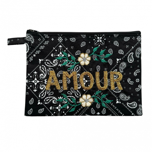 Embroidered clutch Amour M