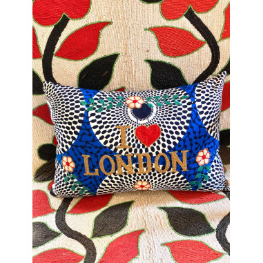 Embroidered cushion I love LONDON