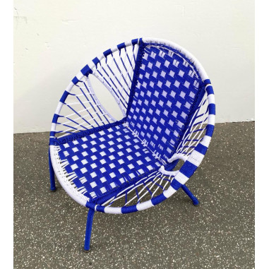 Child armchair in son fishing braided