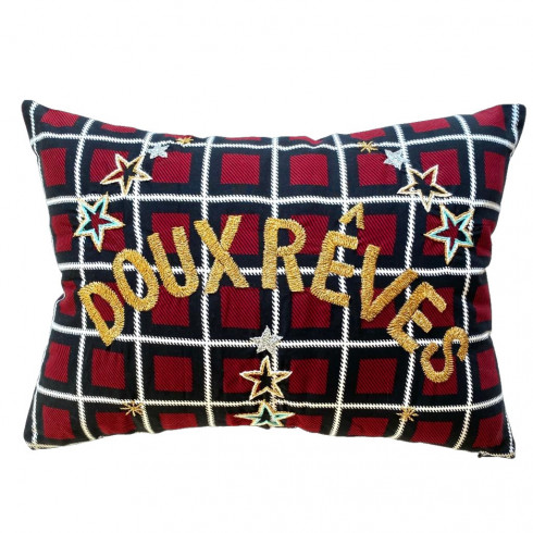 Embroidered cushion DOUX REVES
