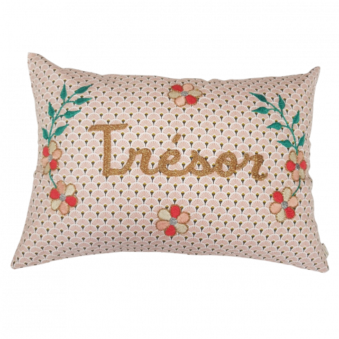 Embroidered cushion TRESOR